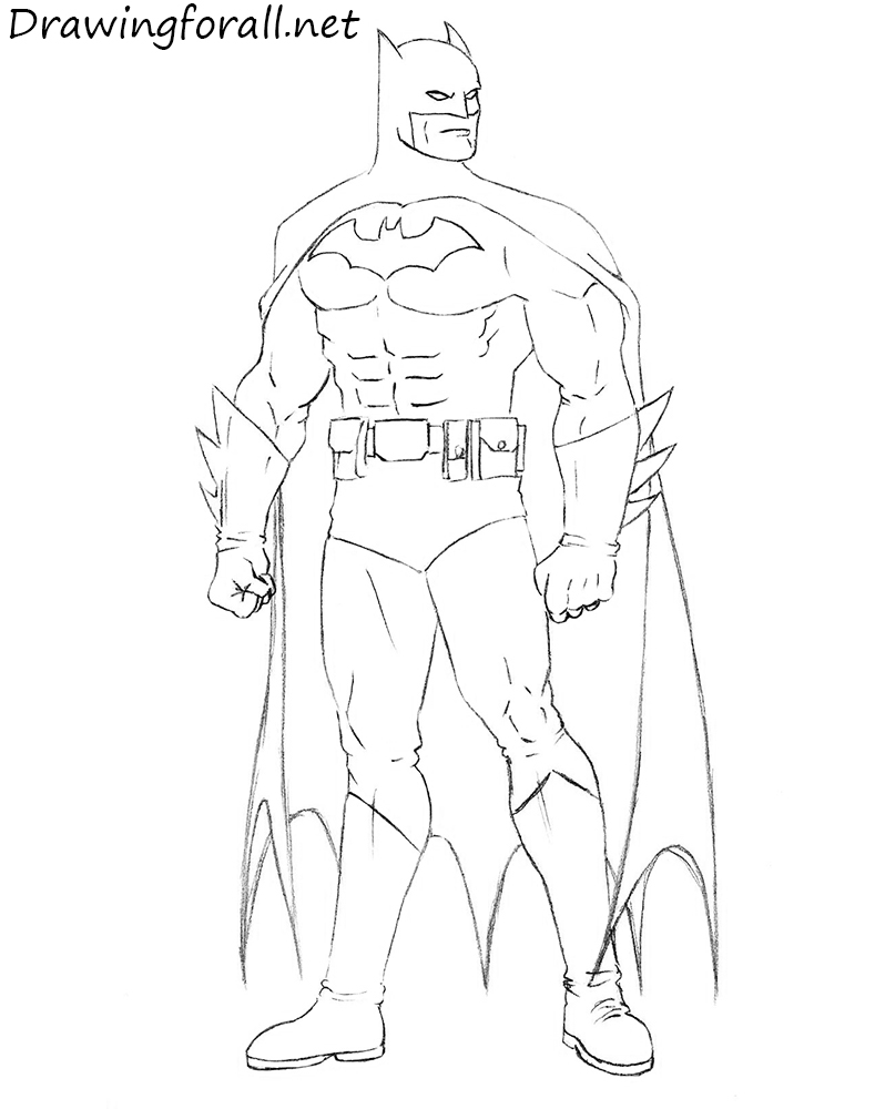 cómo dibujar batman paso a paso