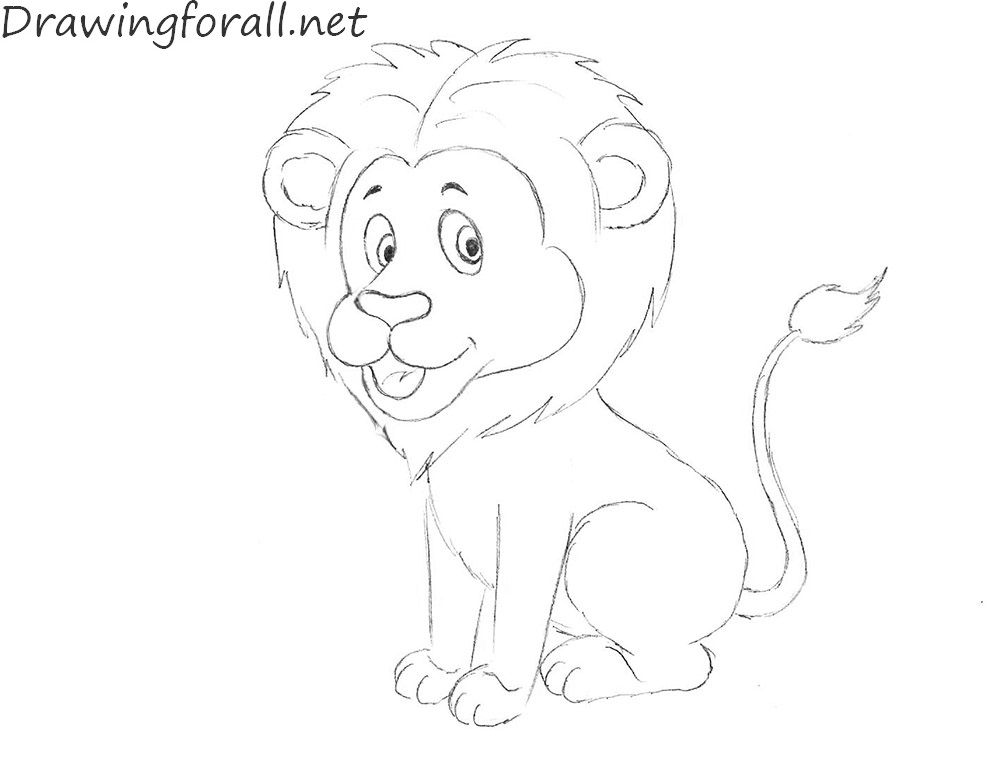 How do you draw a lion?