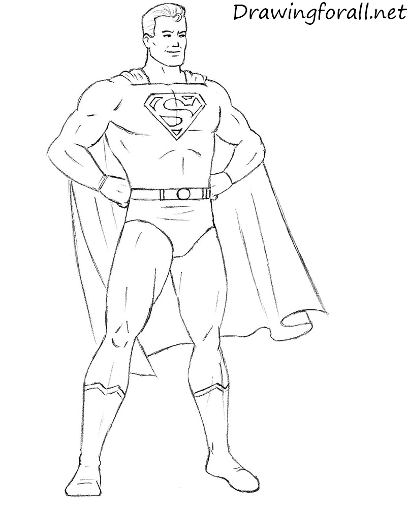 Featured image of post Superman Drawing Easy Full Body