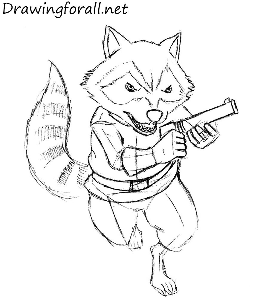 how to draw rocket raccoon net with erotic coloring pages