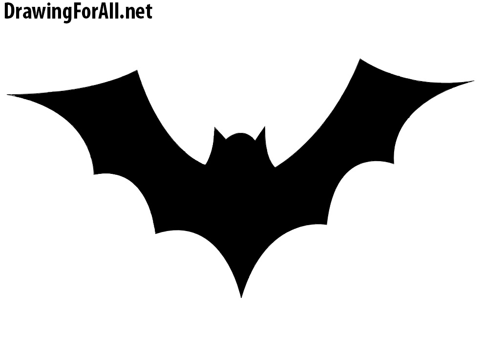 How to Draw a Bat for Halloween Drawingforallnet