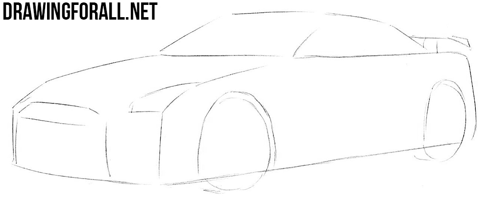 Featured image of post Gtr Drawing R35 In this video i will show you how to draw nissan gtr
