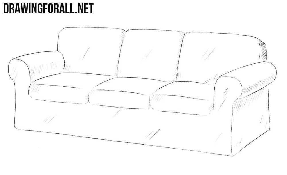 How to Draw a Couch | Drawingforall.net