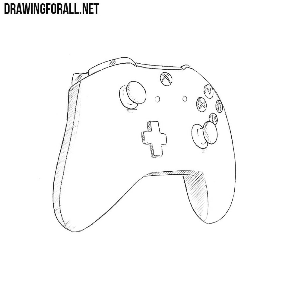 How to Draw an Xbox Controller | DrawingForAll.net