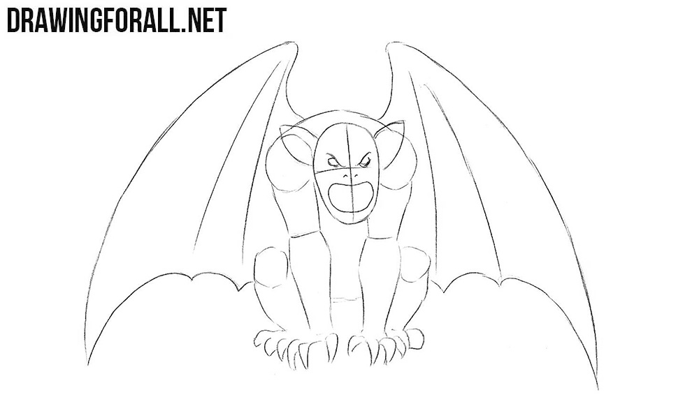 How to Draw a Gargoyle | Drawingforall.net