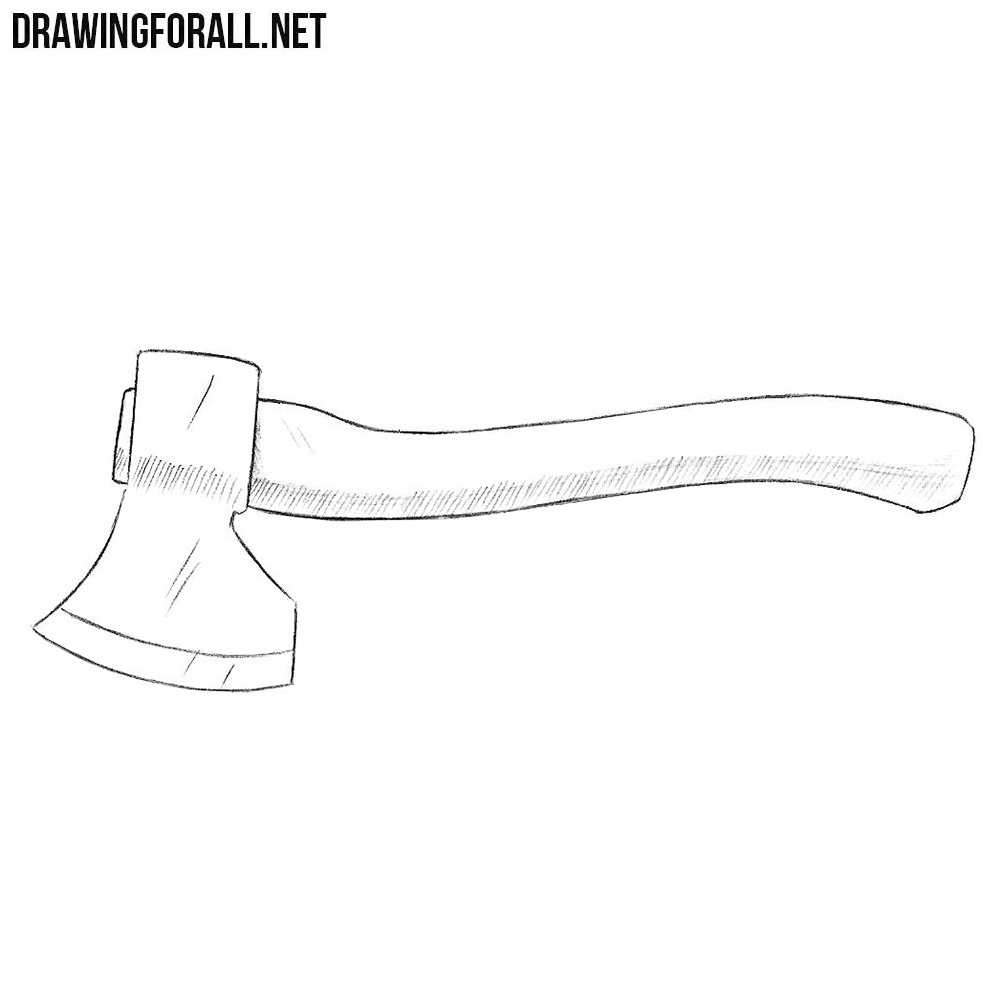 How to Draw an Axe | DrawingForAll.net