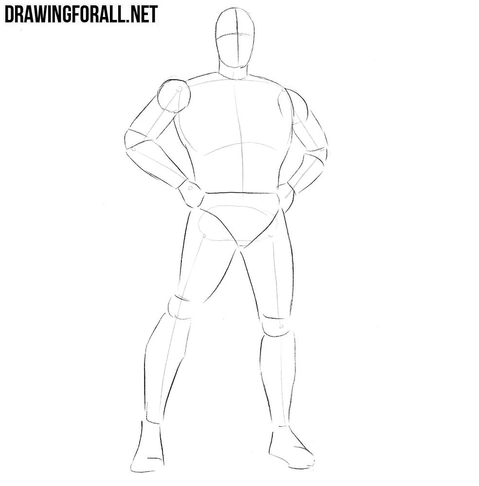 Featured image of post Superhero Body Drawing Step By Step Manga body proportions for a standard character