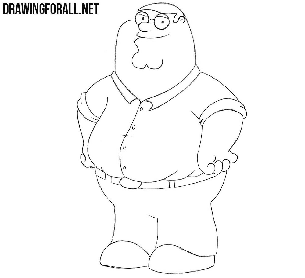 How To Draw Peter Griffin Step By Step Drawingforall Net