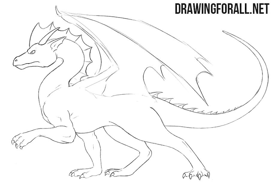 Featured image of post Sketch Dragon Claw Drawing How to draw a dragon s body