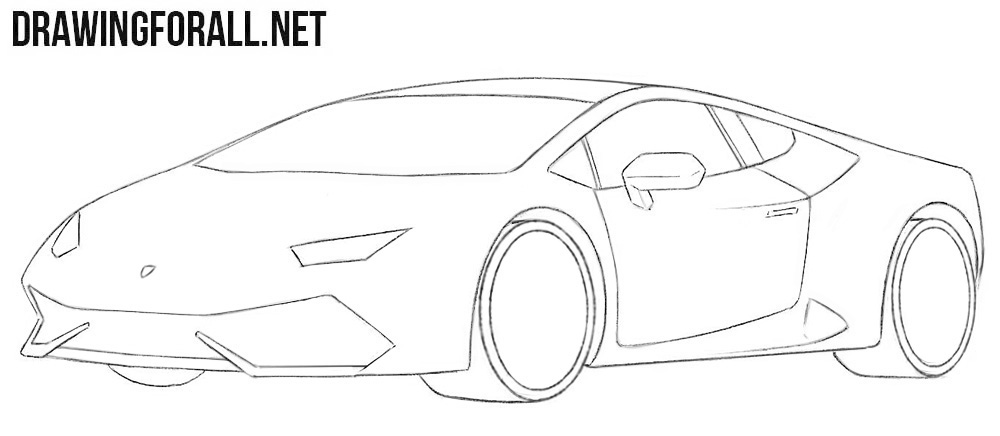 How to Draw a Lamborghini Easy | Drawingforall.net