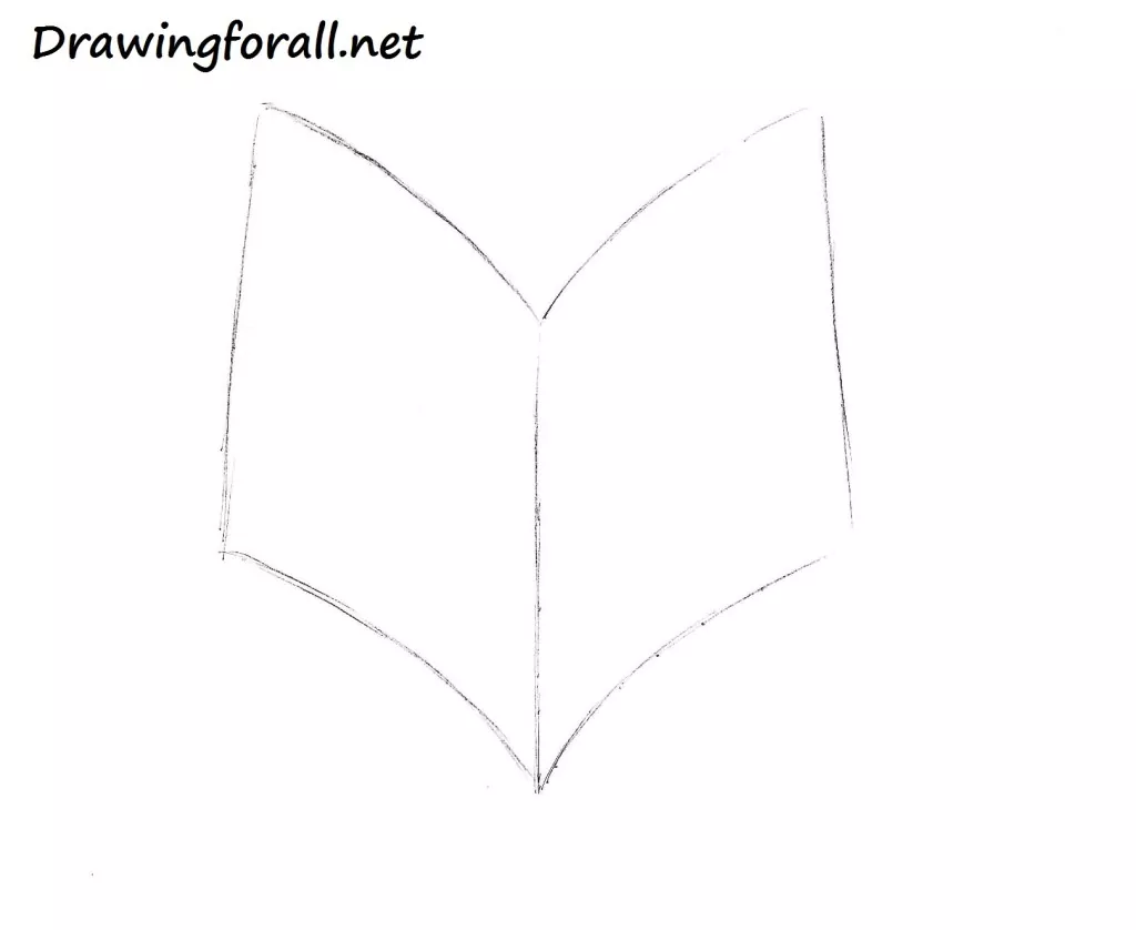 how to draw a book step by step