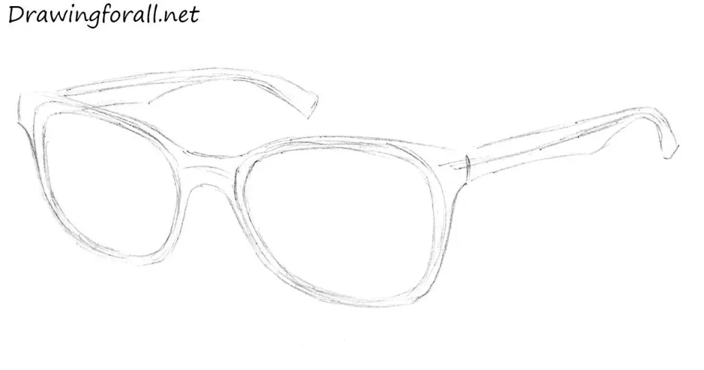how to draw sunglasses