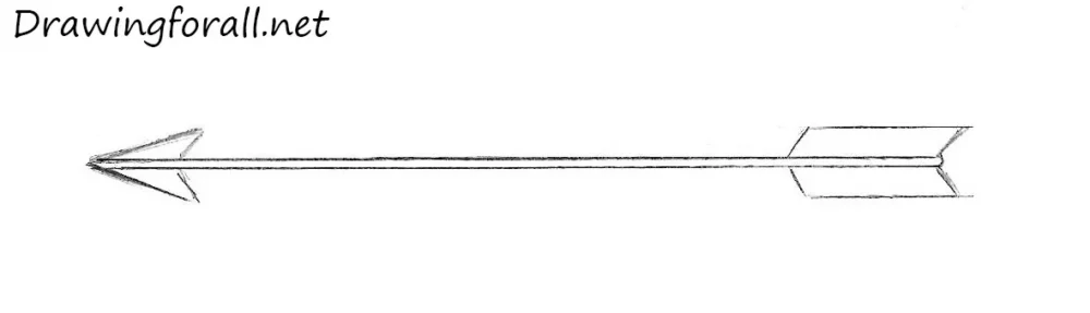 Add the tail feathers to the shaft