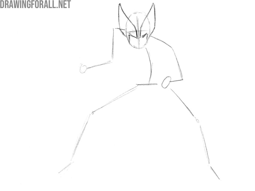 Outline the mask shape and mouth area