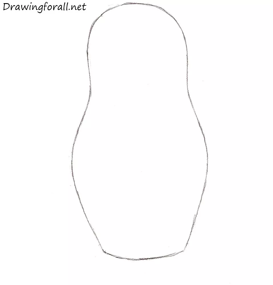 How to Draw a Matryoshka Doll