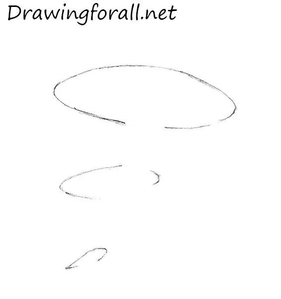 how to draw a mushroom
