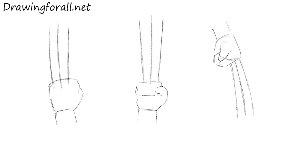 how to draw wolverine claws