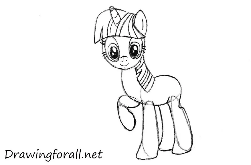 how to draw pony