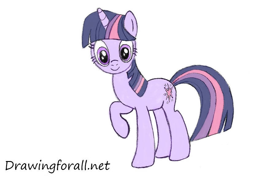 How to draw pony friendship is a magic Twilight Sparkle
