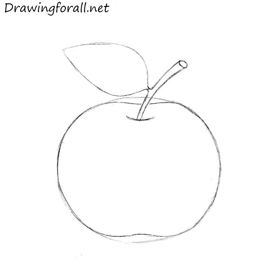 How to Draw an Apple step by step