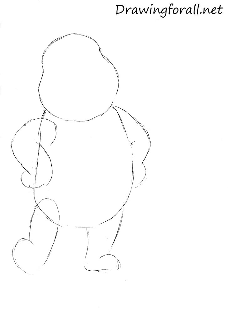 how to draw winnie the pooh easy