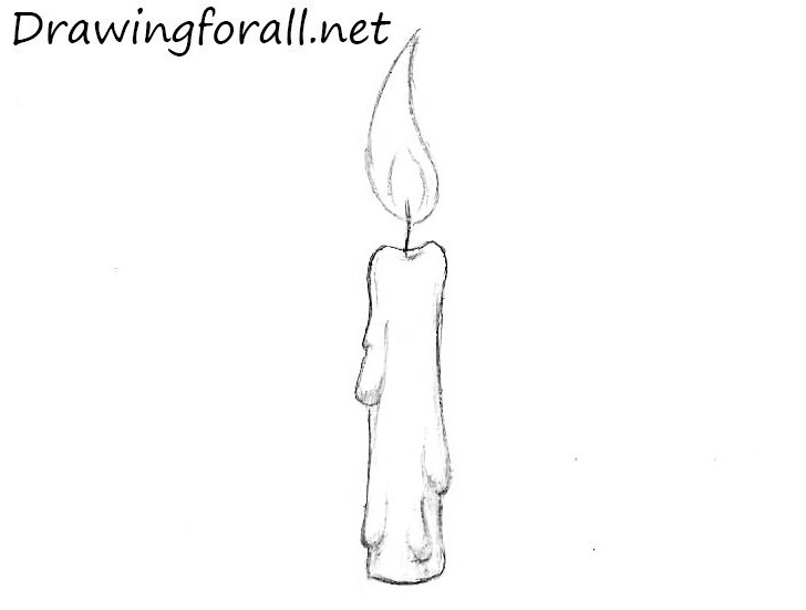 candle drawing