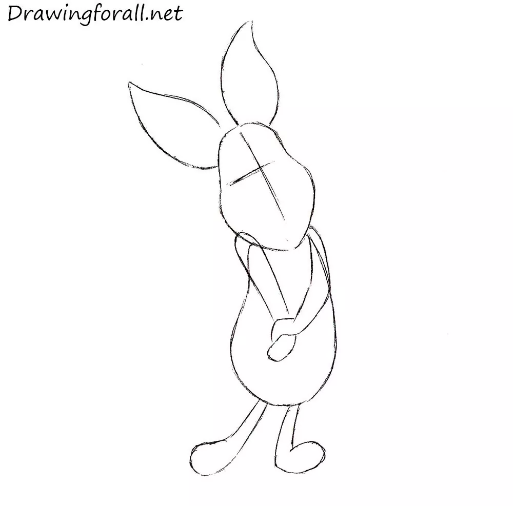  how to draw piglet from winnie the pooh