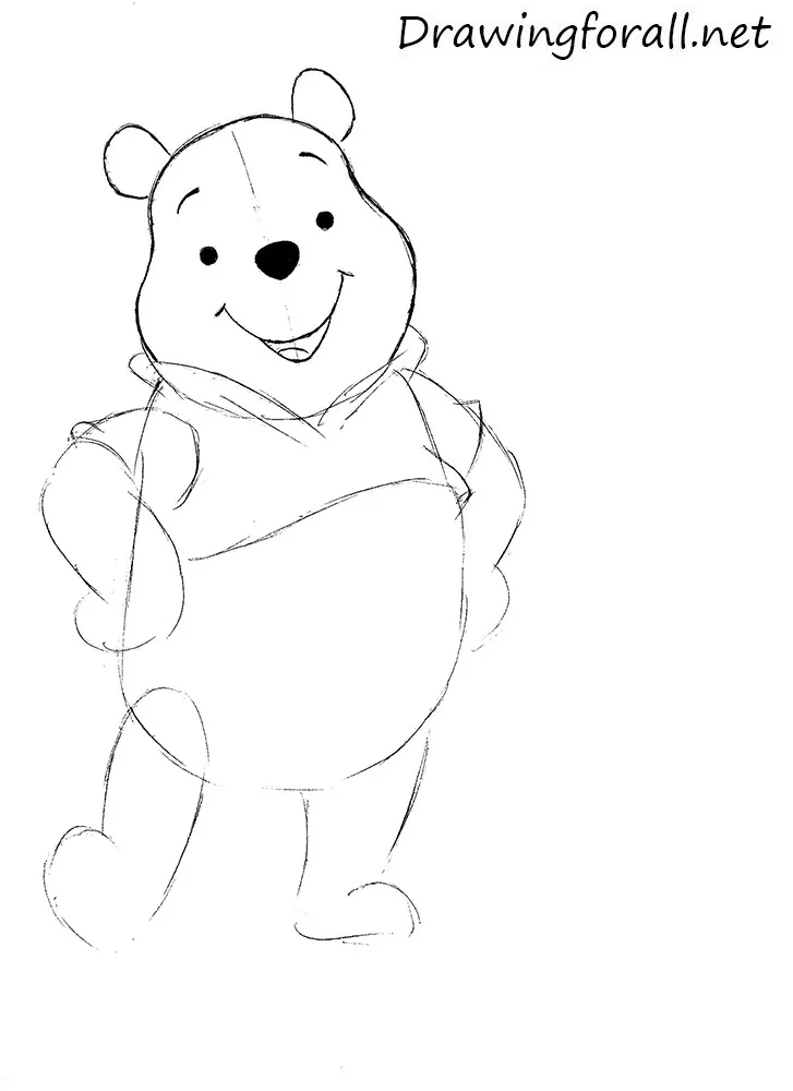 drawing of winnie the pooh