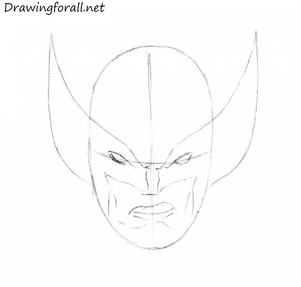 how to draw logan face