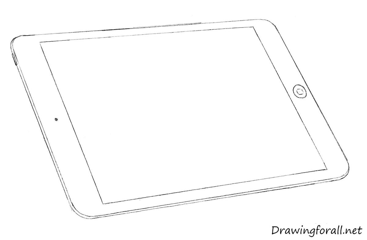 How to Draw an iPad | Drawingforall.net