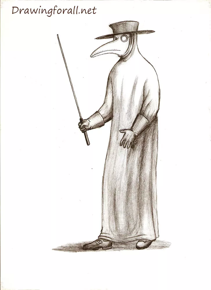 Plague Doctor drawing