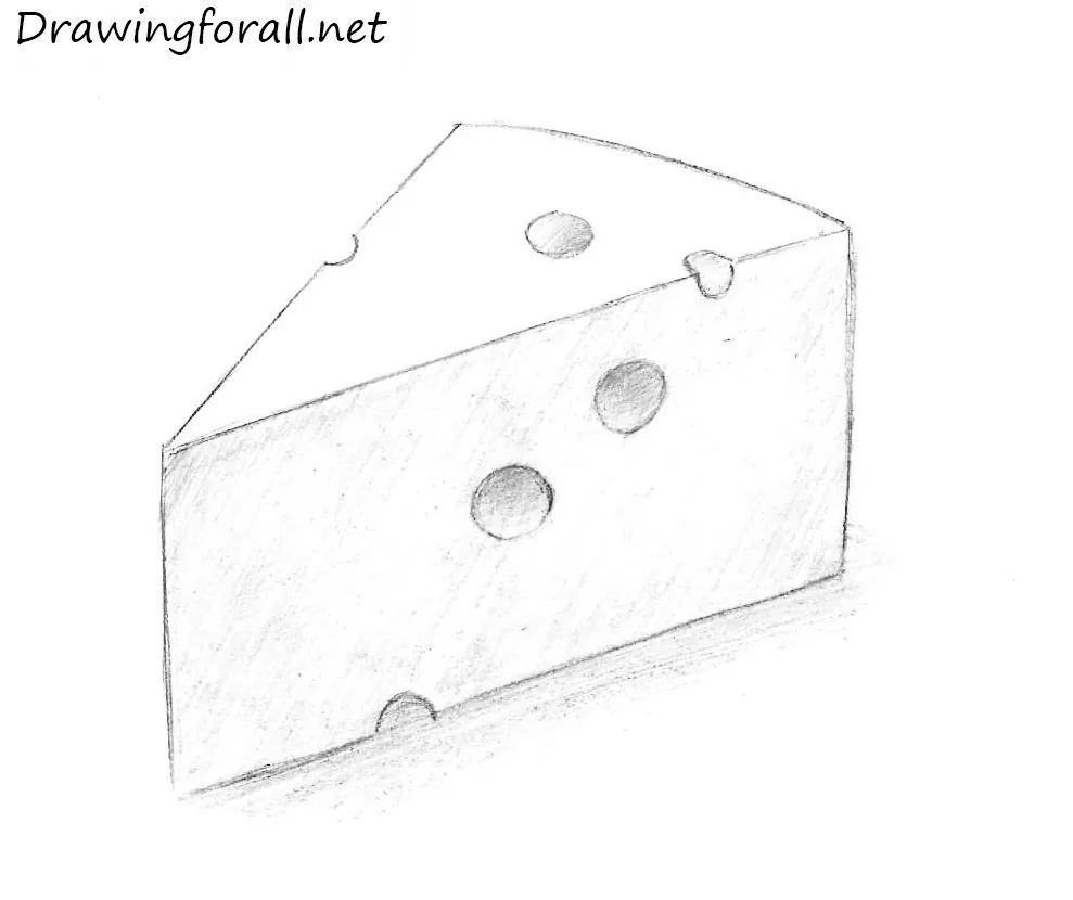 cheese pencile drawing