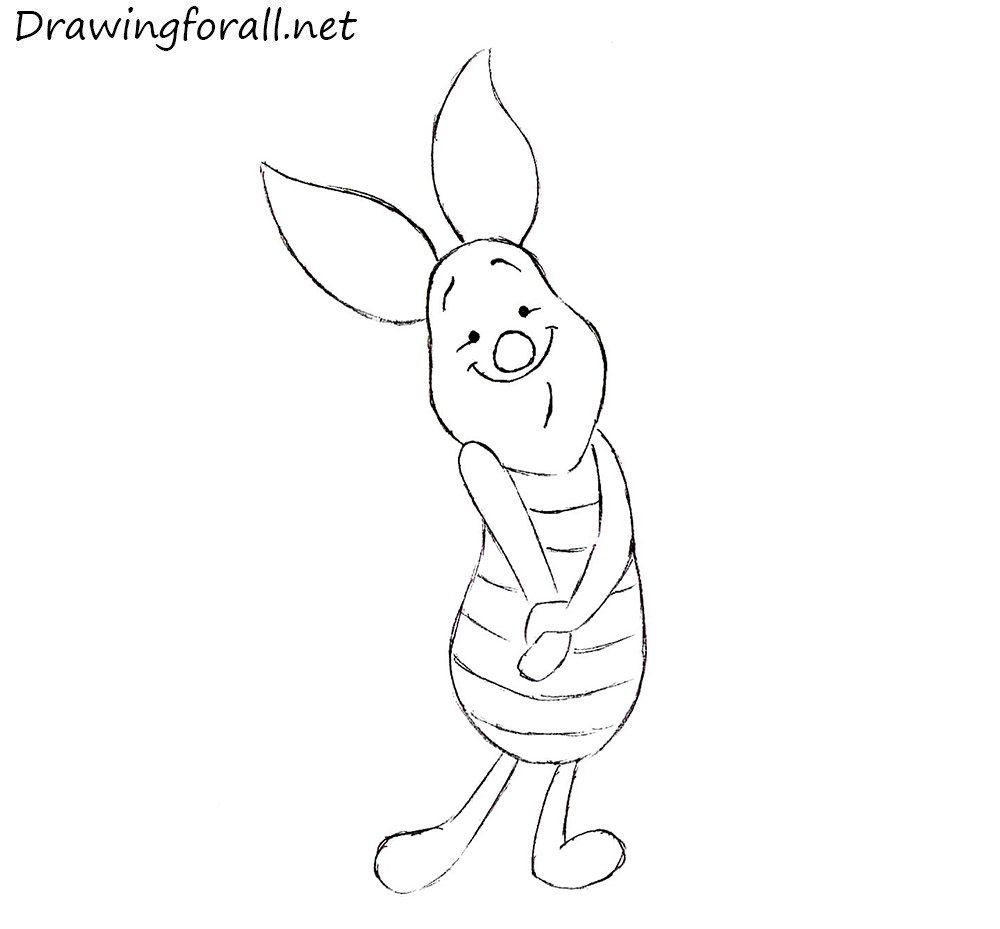 how to draw piglet