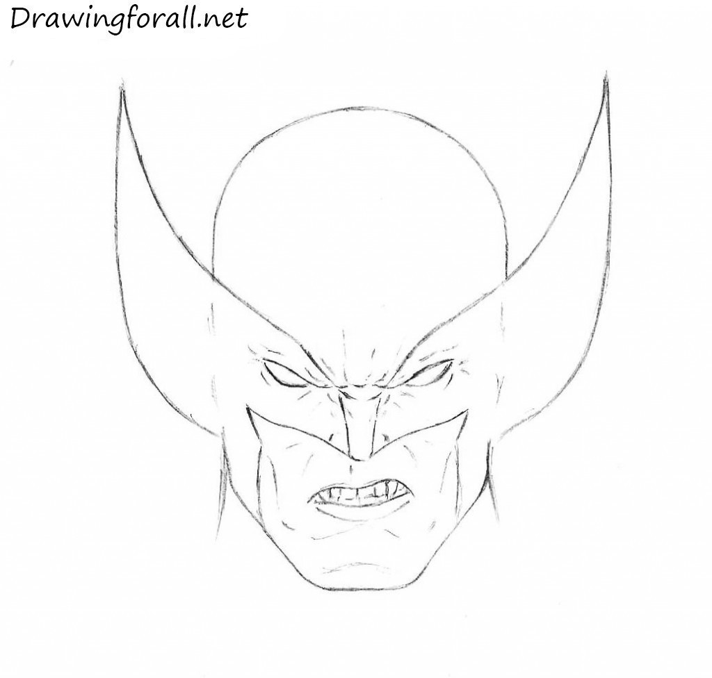 wolverine mask drawing