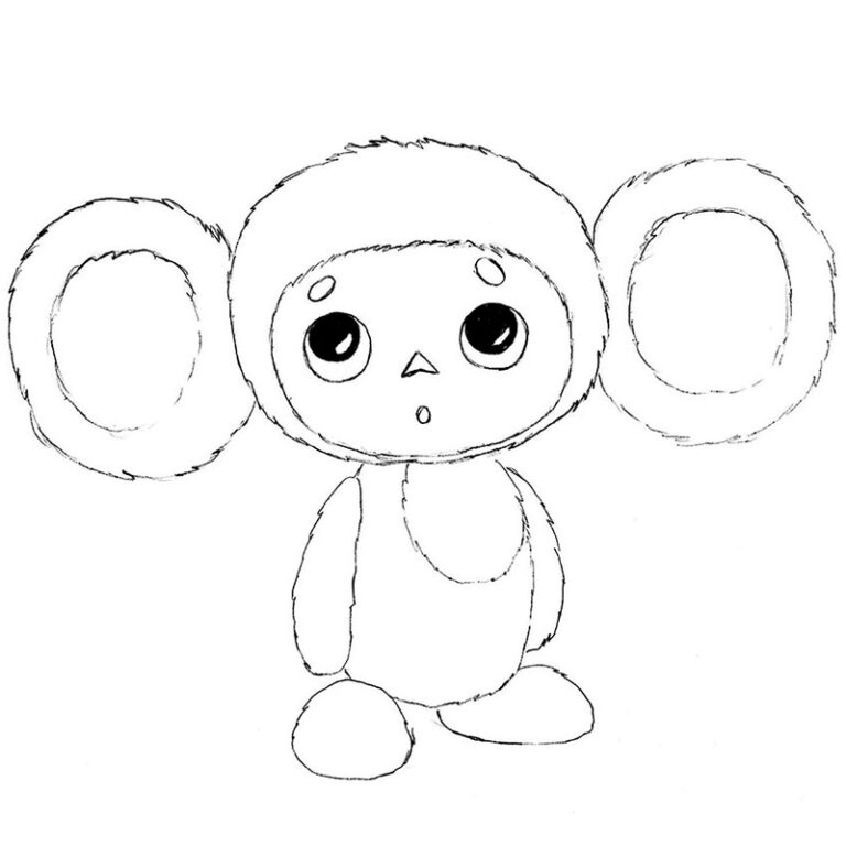 How to Draw Cheburashka
