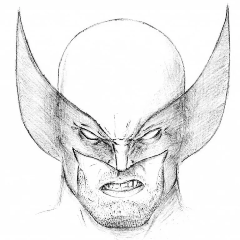 How to Draw Wolverine’s Head