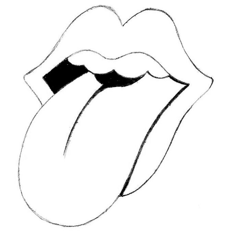 How to Draw the Rolling Stones Logo