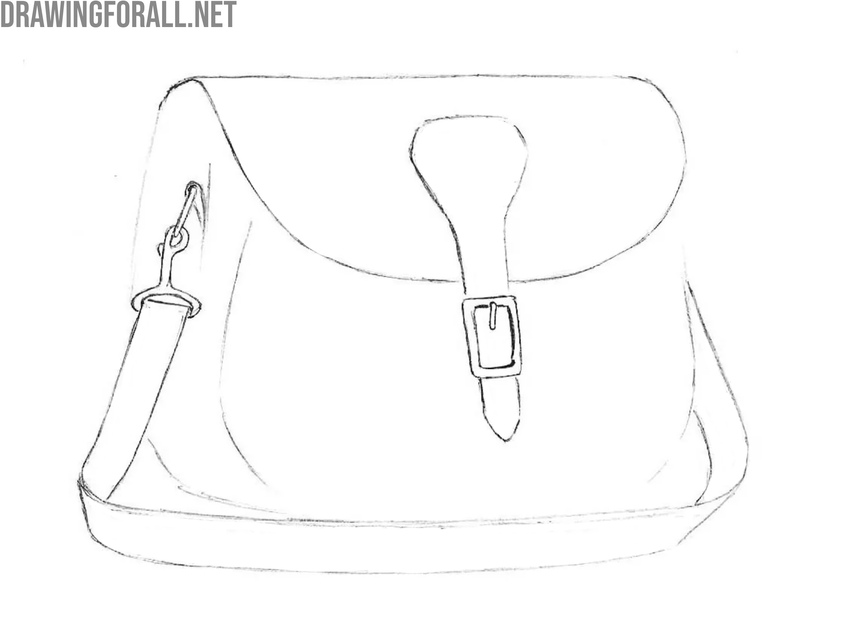 Draw out the bag strap in detail
