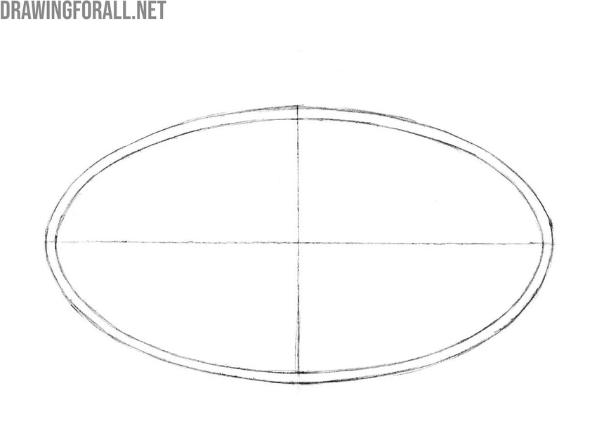 Add the smaller inner oval