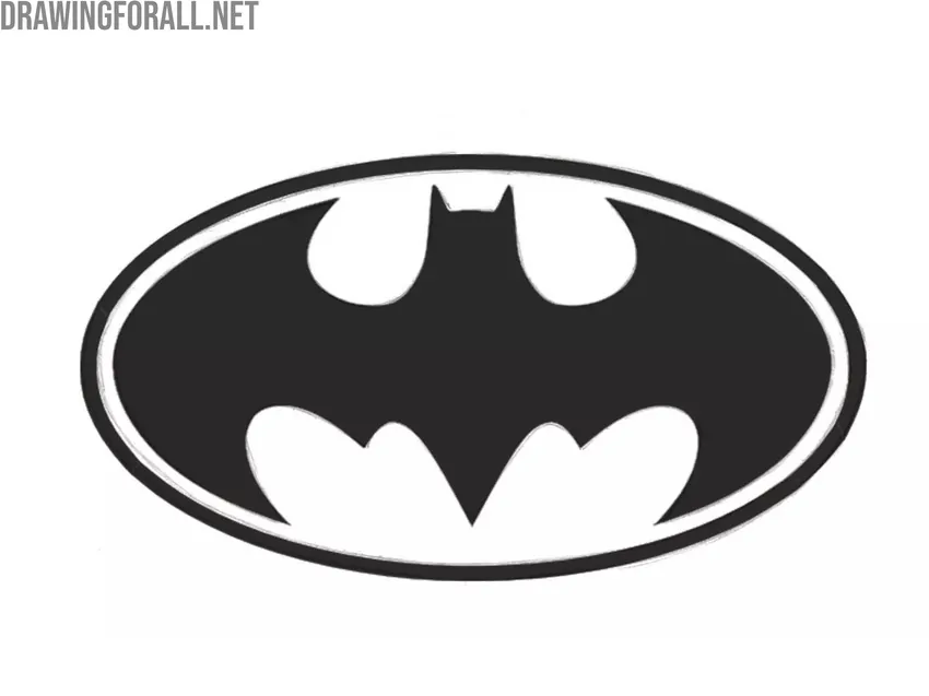 Darken the rim and bat