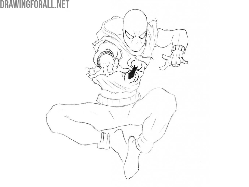 Draw the feet and ankle pockets