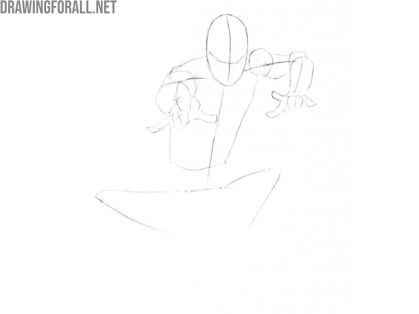 Lightly the arms and hands of Ben Reilly