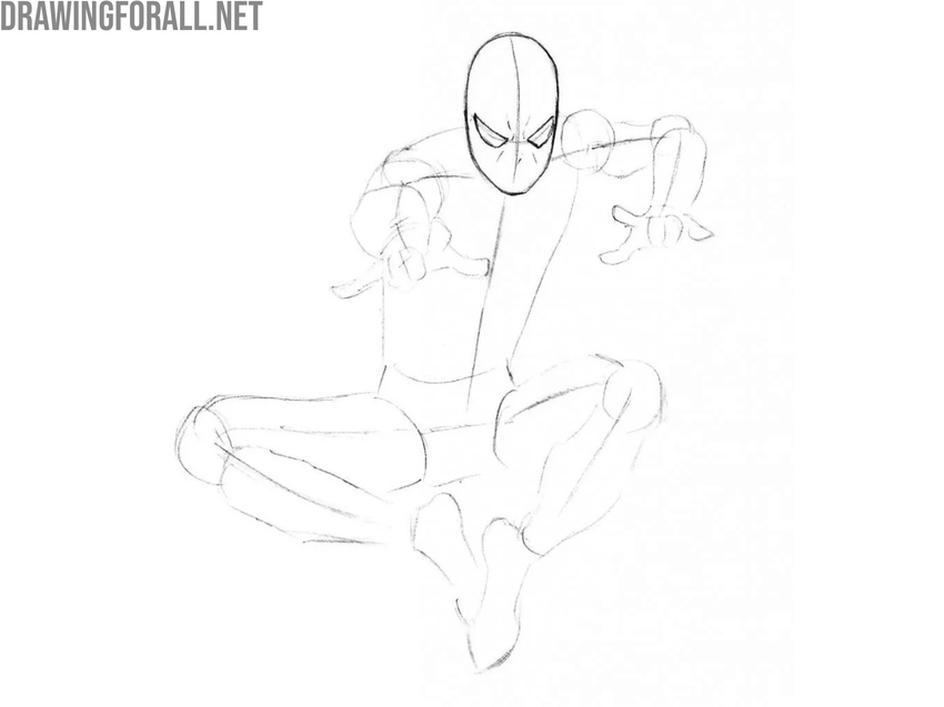 Draw Ben Reilly’s eyes and facial features