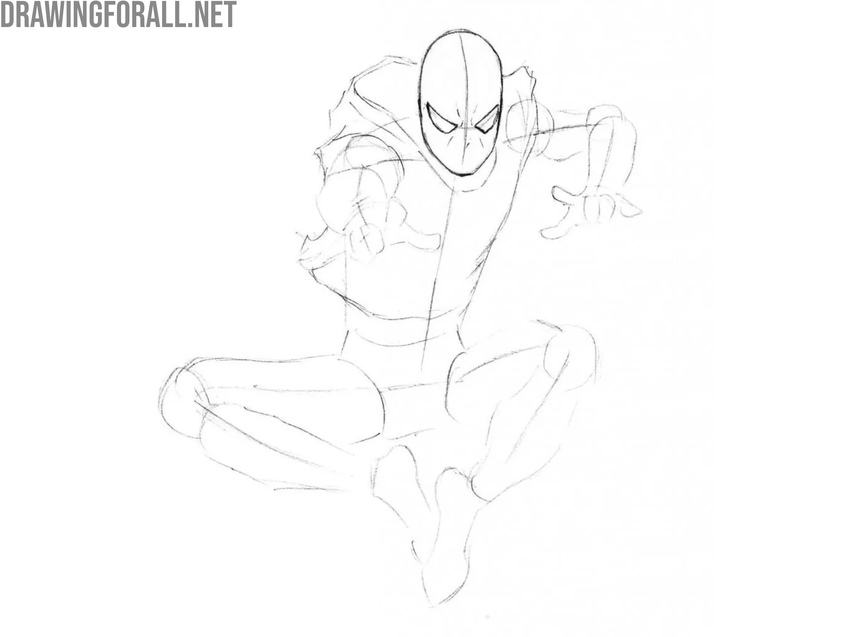 Draw the hoodie of Ben Reilly
