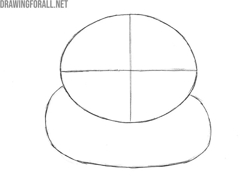 Draw the outline of Cartman’s body