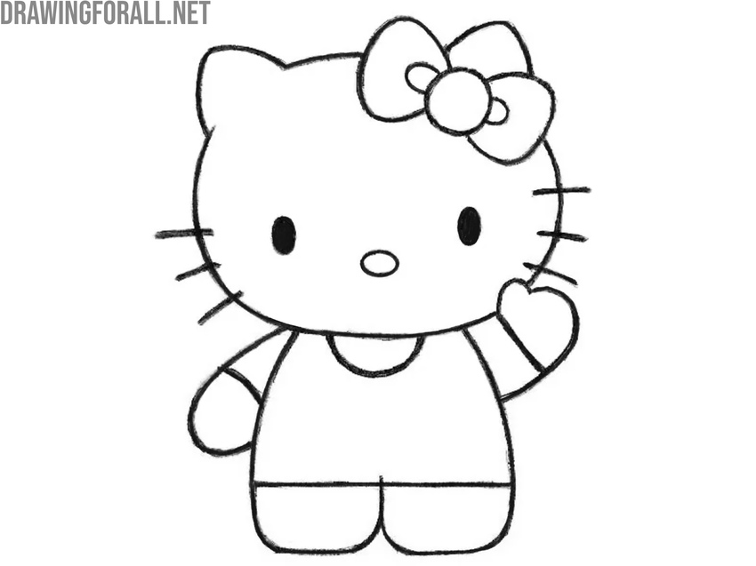 Trace the final outline and erase guides