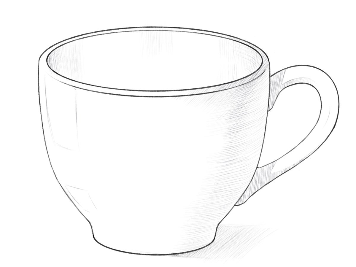 how to draw a cup featured image