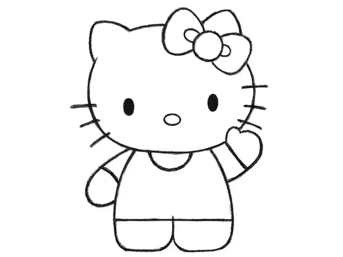 how to draw hello kitty featured image