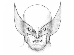 how to draw wolverine head featured image
