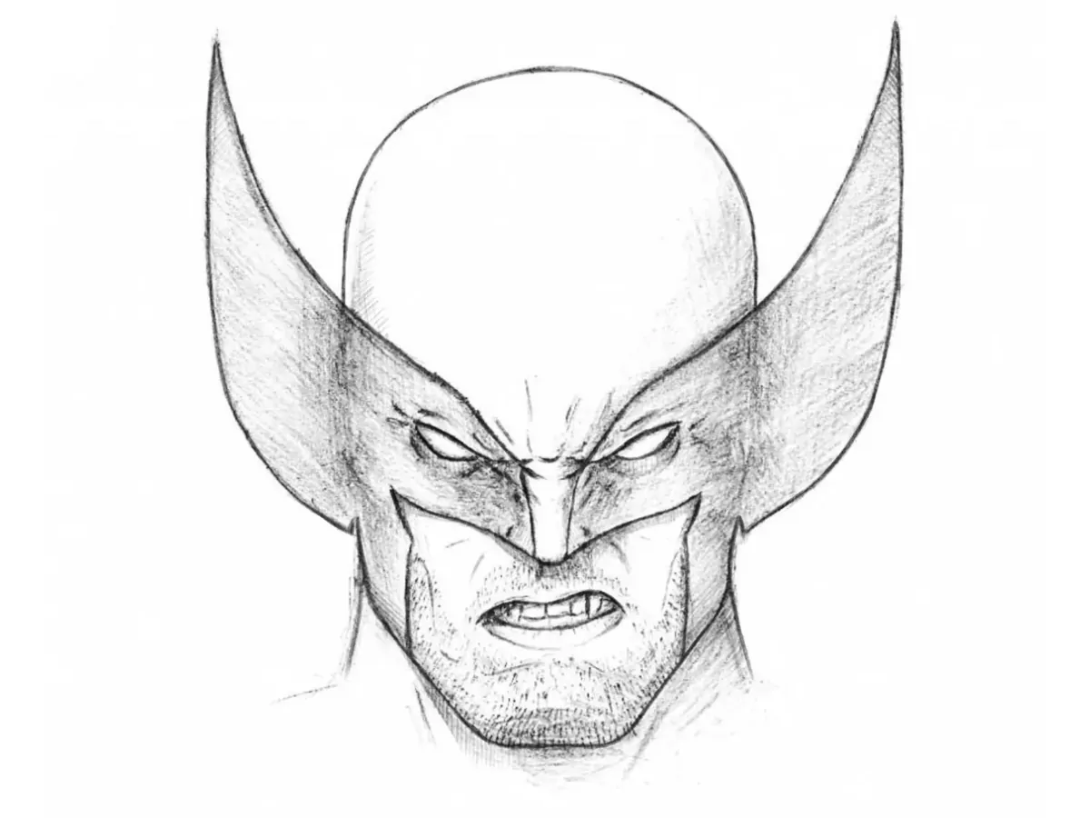 how to draw wolverine head featured image